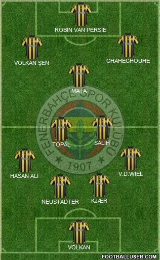 Fenerbahçe SK Formation 2016