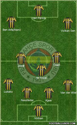 Fenerbahçe SK Formation 2016