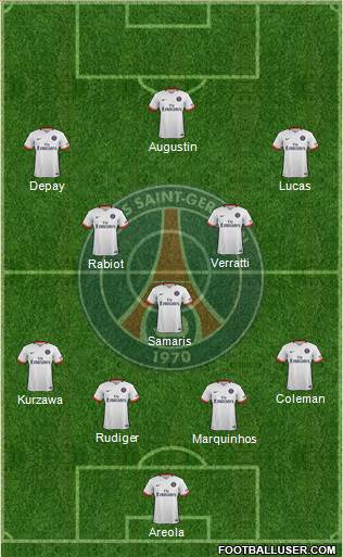 Paris Saint-Germain Formation 2016