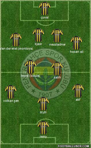 Fenerbahçe SK Formation 2016