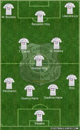 Amiens Sporting Club Football Formation 2016
