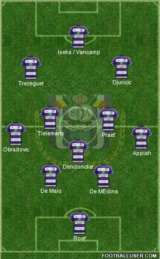 RSC Anderlecht Formation 2016