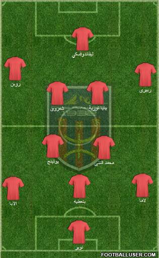 Chabab Aurès Batna 4-3-3 football formation