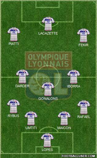 Olympique Lyonnais Formation 2016