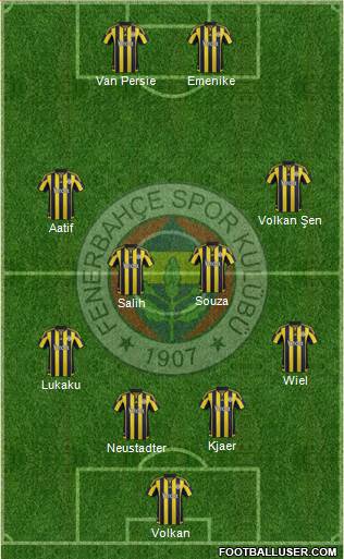 Fenerbahçe SK Formation 2016
