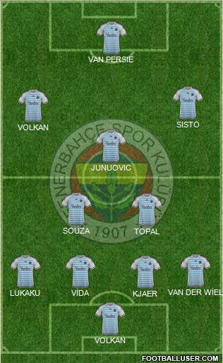 Fenerbahçe SK Formation 2016