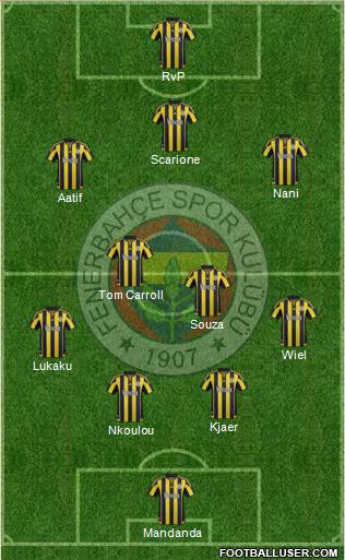 Fenerbahçe SK Formation 2016