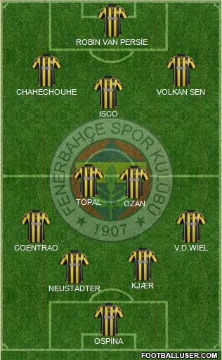 Fenerbahçe SK Formation 2016
