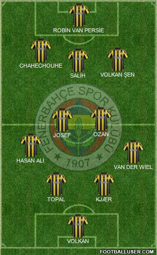 Fenerbahçe SK Formation 2016