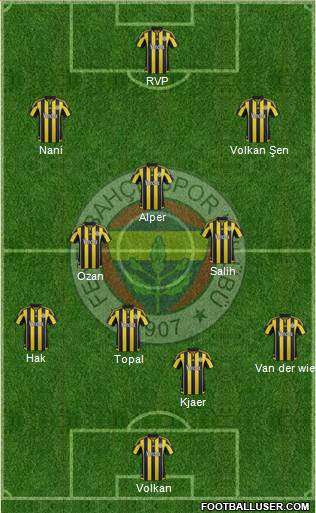 Fenerbahçe SK Formation 2016