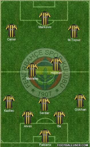 Fenerbahçe SK Formation 2016