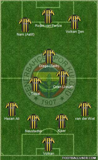 Fenerbahçe SK Formation 2016