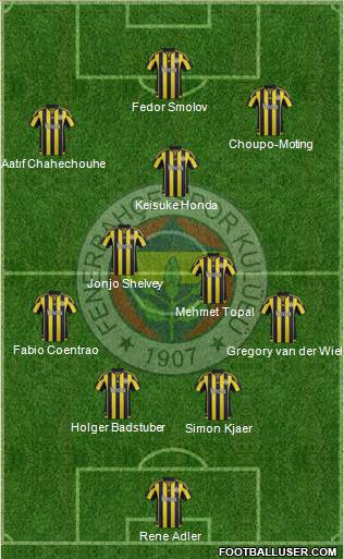 Fenerbahçe SK Formation 2016