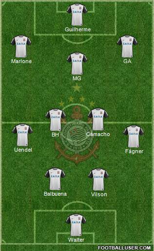 SC Corinthians Paulista Formation 2016