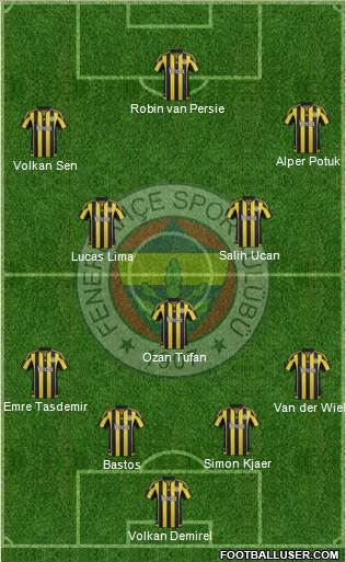 Fenerbahçe SK Formation 2016
