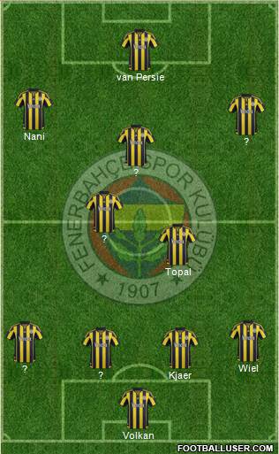 Fenerbahçe SK Formation 2016