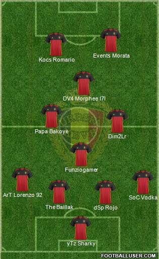 Belgium Formation 2016