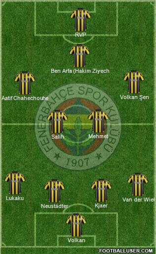 Fenerbahçe SK Formation 2016
