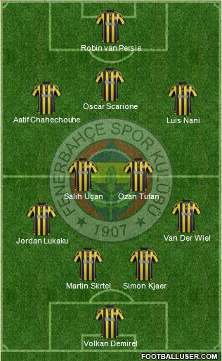Fenerbahçe SK Formation 2016
