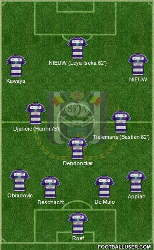 RSC Anderlecht Formation 2016