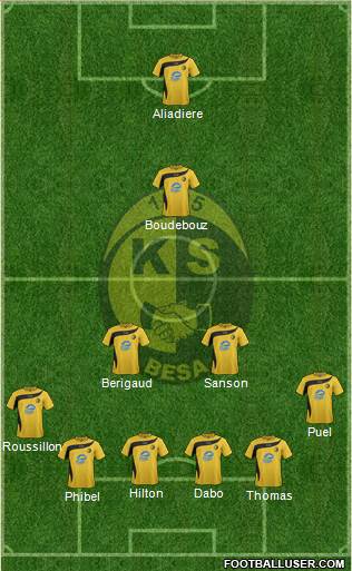 KS Besa Kavajë Formation 2016