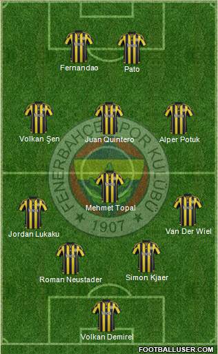 Fenerbahçe SK Formation 2016