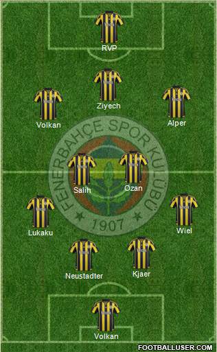 Fenerbahçe SK Formation 2016