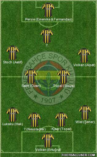 Fenerbahçe SK Formation 2016