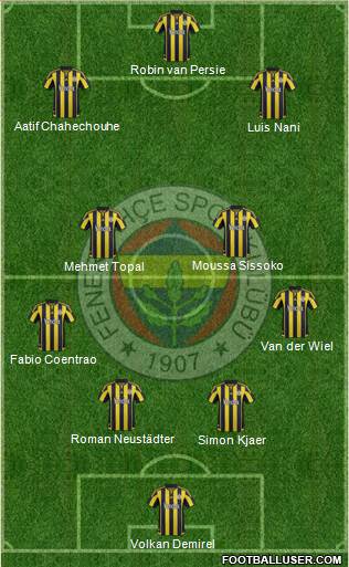 Fenerbahçe SK Formation 2016