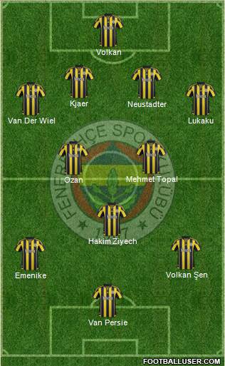 Fenerbahçe SK Formation 2016