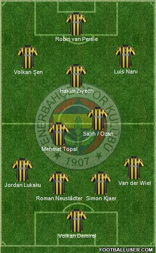 Fenerbahçe SK Formation 2016