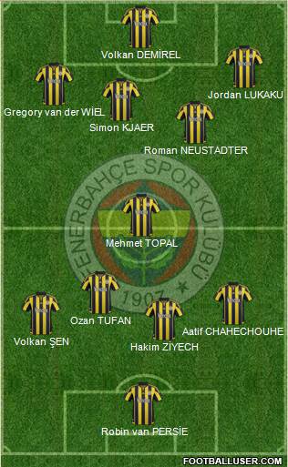 Fenerbahçe SK Formation 2016