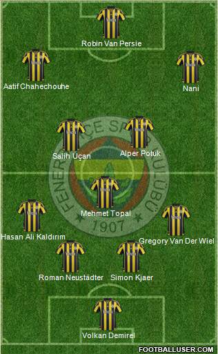 Fenerbahçe SK Formation 2016