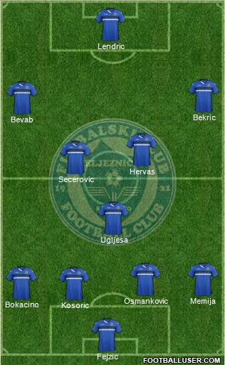 FK Zeljeznicar Sarajevo Formation 2016