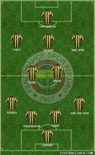 Fenerbahçe SK Formation 2016