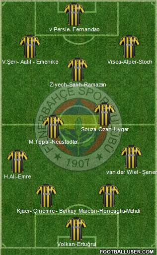 Fenerbahçe SK Formation 2016