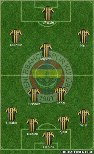 Fenerbahçe SK Formation 2016