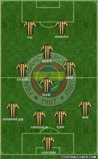 Fenerbahçe SK Formation 2016