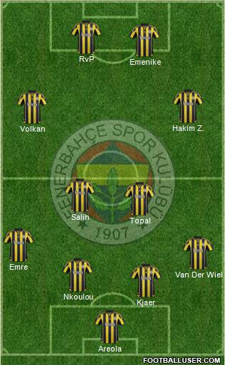Fenerbahçe SK Formation 2016
