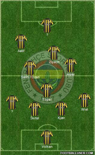Fenerbahçe SK Formation 2016