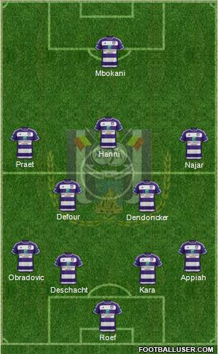 RSC Anderlecht Formation 2016
