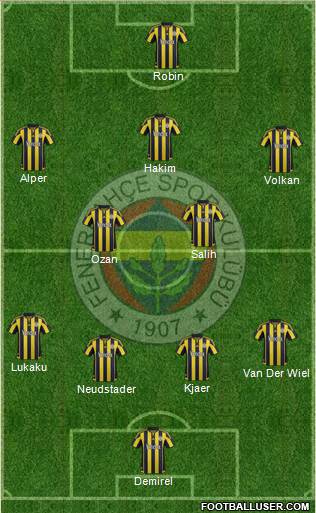 Fenerbahçe SK Formation 2016