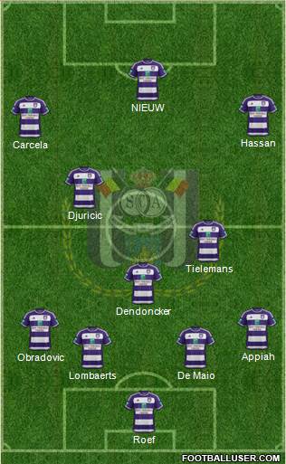 RSC Anderlecht Formation 2016