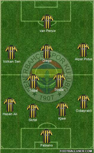 Fenerbahçe SK Formation 2016
