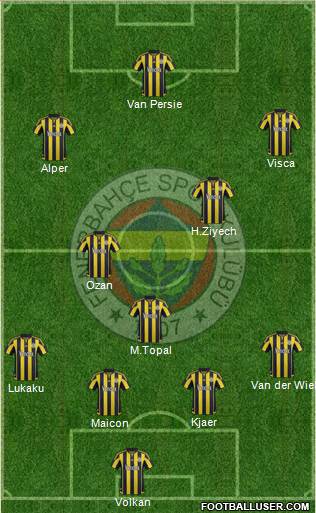 Fenerbahçe SK Formation 2016