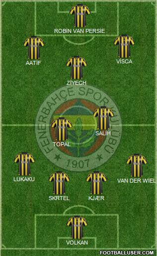 Fenerbahçe SK Formation 2016