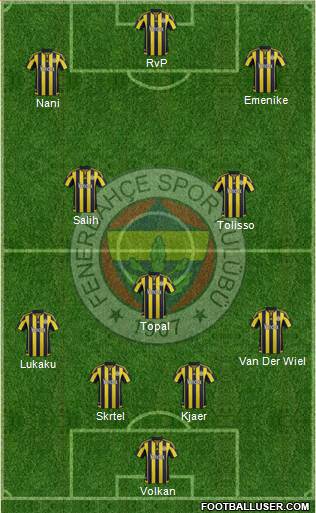 Fenerbahçe SK Formation 2016