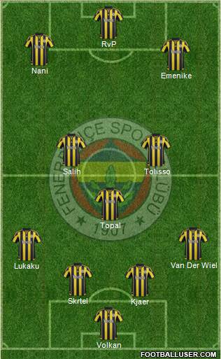 Fenerbahçe SK Formation 2016