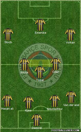 Fenerbahçe SK Formation 2016
