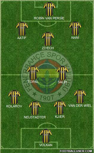 Fenerbahçe SK Formation 2016